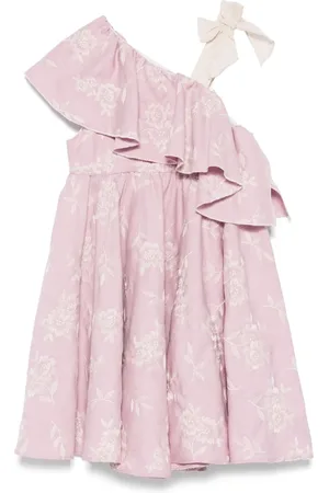 LA STUPENDERIA Vestido con bordado floral
