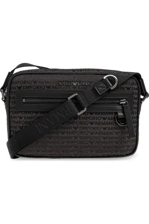 Emporio Armani Bolso messenger con logo en jacquard