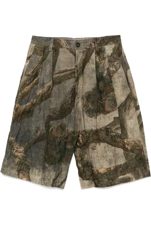 ZIGGY CHEN Bermudas con árbol estampado