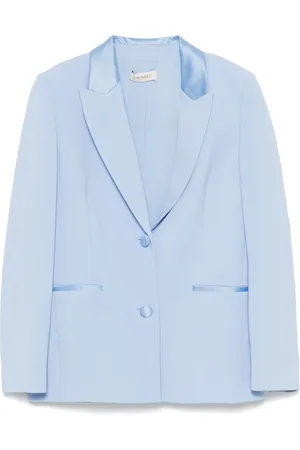 Twin-Set Blazer con ribete de satén