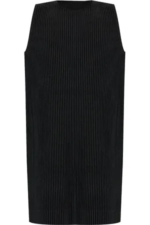 Issey Miyake Top con pliegues