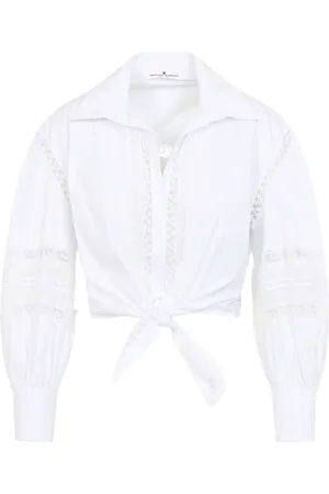 ERMANNO SCERVINO Blusa con ribetes de encaje