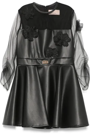 Elisabetta Franchi Vestido con apliques florales