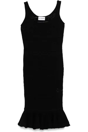 Des Phemmes Vestido midi con diseño calado