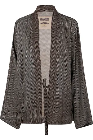 UMA WANG Chaqueta con motivo de espiga