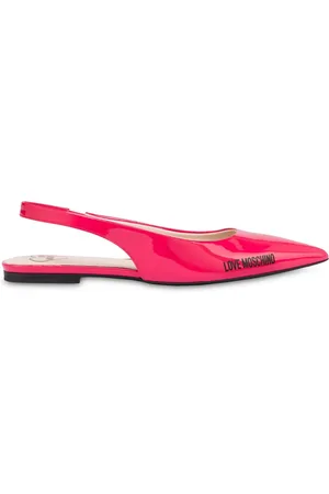 Moschino Bailarinas con logo estampado