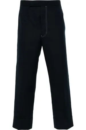 Thom Browne Pantalones rectos de talle bajo