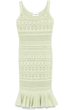 Des Phemmes Vestido midi con diseño calado