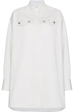 Calvin Klein Camisa oversize con botones de plata