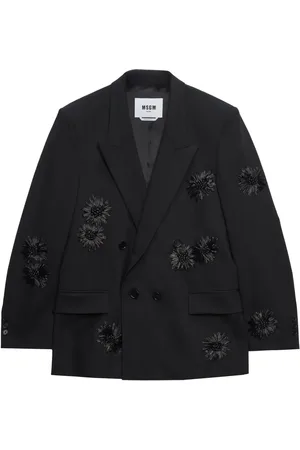 Msgm Blazer con aplique floral