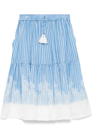 ERMANNO SCERVINO Falda de rayas con capas escalonadas