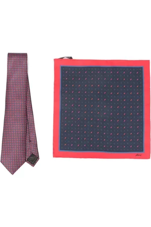 BRIONI Corbata con motivo en jacquard