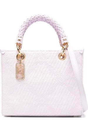 Elisabetta Franchi Bolso shopper con motivo en jacquard
