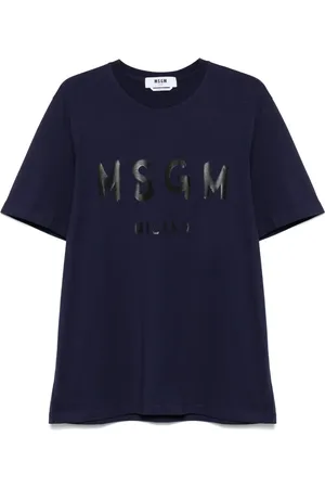 Msgm Camiseta con logo estampado