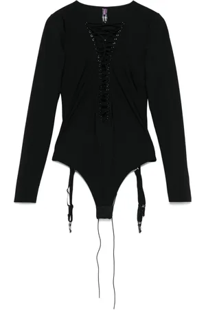 MAISON CLOSE Body con detalle de tirantes