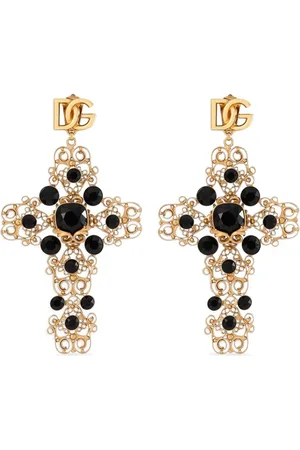 Dolce & Gabbana Pendientes con colgante de cruz