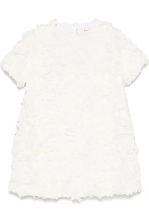 DOUUOD KIDS Vestido con apliques florales