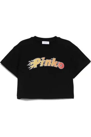 Pinko Camiseta con logo estampado