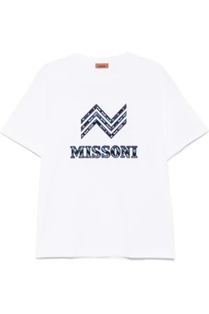 Missoni Camiseta de algodón con cuello redondo