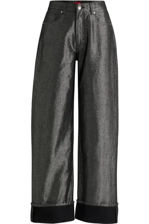 HUGO BOSS Vaqueros metalizados de talle alto