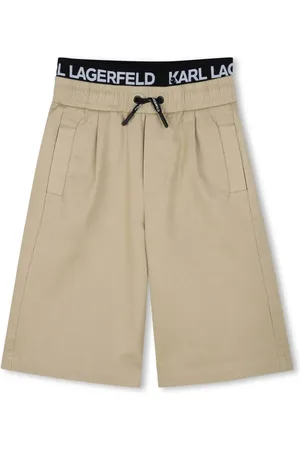 Karl Lagerfeld Bermudas con logo en la cintura