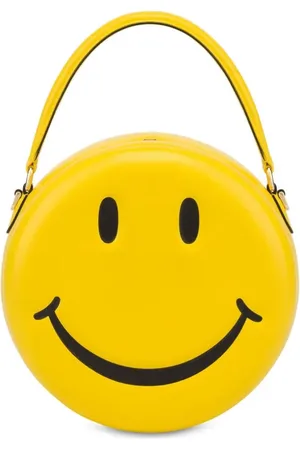 Moschino Bolso shopper con motivo de cara sonriente