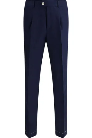 Brunello Cucinelli Pantalones chinos con cierre de botón