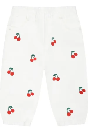 Stella McCartney Pantalones con cereza estampada