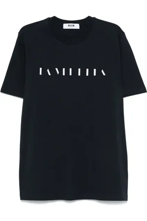 Msgm Camiseta con eslogan bordado