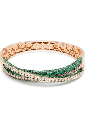 Shay Pulsera en oro de 18 ct con esmeraldas