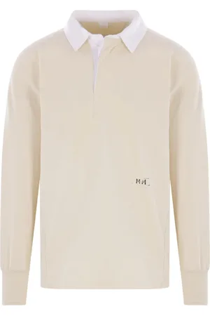 Maison Margiela Polo de manga corta de algodón
