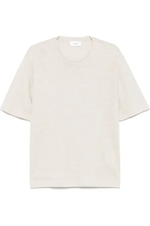 LARDINI Camiseta de manga corta de lino