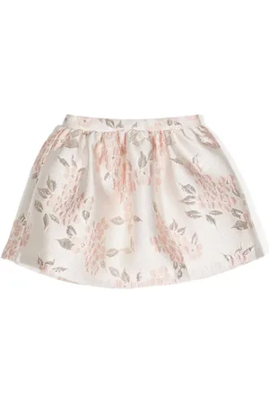 HUCKLEBONES LONDON Falda con motivo floral en jacquard