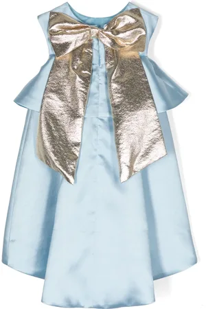 HUCKLEBONES LONDON Vestido midi con detalle de lazo