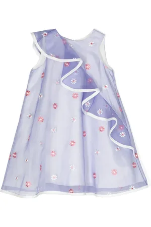 HUCKLEBONES LONDON Vestido midi con bordado floral