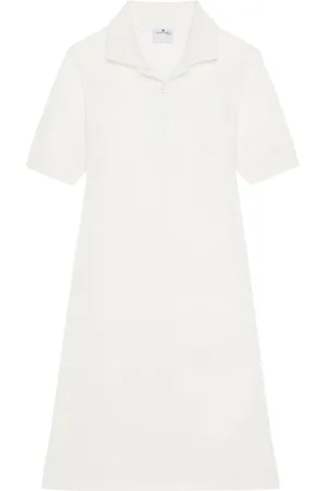 Courrèges Vestido tipo polo de algodón piqué