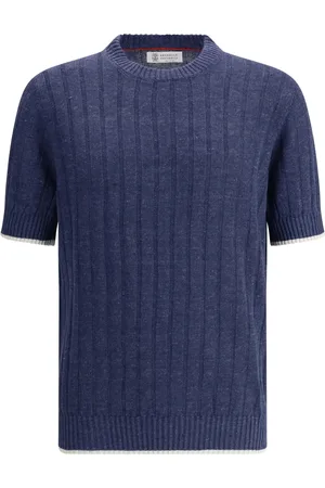 Brunello Cucinelli Camiseta de canalé