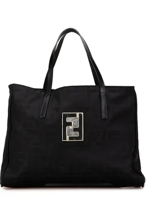 Fendi Bolso de mano Nylon con motivo del monograma Zucca característico 2000-2010