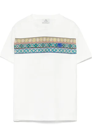 Etro Camiseta con bordado Pegaso