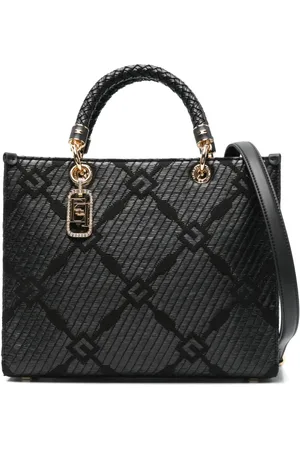 Elisabetta Franchi Bolso shopper con motivo en jacquard