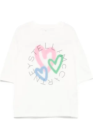 Stella McCartney Camiseta con motivo de corazón