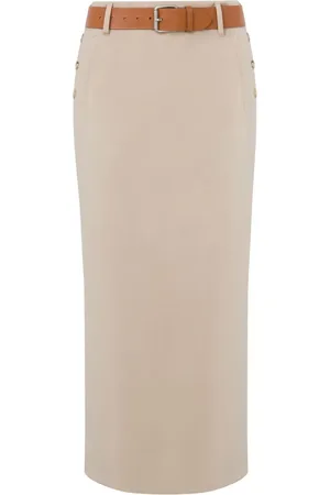 Moschino Falda midi con cinturón