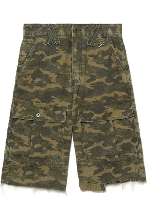 We11 Done Bermudas cargo con estampado militar
