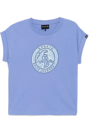 AGNÈS B. Camiseta con logo de mosaico circular