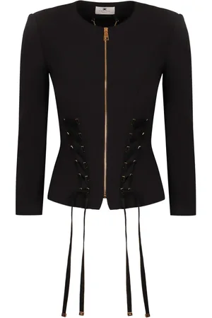 Elisabetta Franchi Chaqueta de crepé con cordones