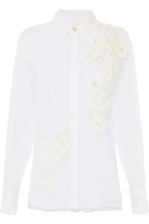 Elisabetta Franchi Camisa con apliques florales