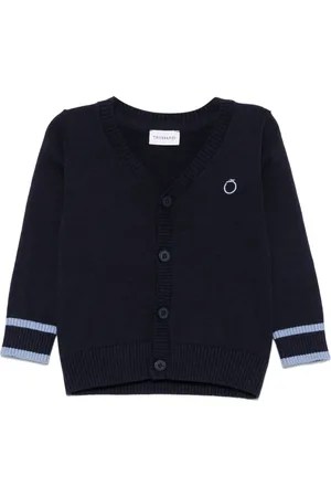 Trussardi Cárdigan con logo bordado