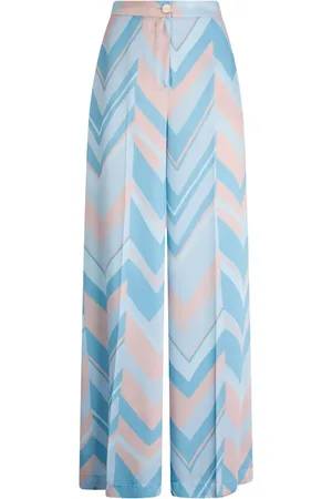 Liu Jo Pantalones palazzo con estampado chevron