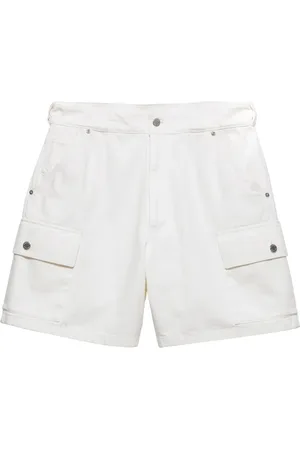 Prada Bermudas con logo de triángulo