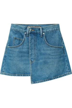 Alexander Wang Falda con diseño cruzado